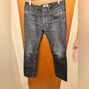 Vintage Acne Studios Max Raw Denim Jeans 34 x 34 With Great Fades